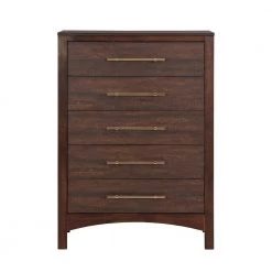 Barthonelle 5-Drawer Walnut Chest of Drawers (48 in. H x 34 in. W x 17 in. D) by Furniture of America -Furniture of America Sales Store walnut furniture of america chest of drawers idf 7318wn c c3 1000