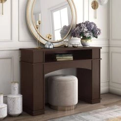 Society Hill 47 in. Walnut Rectangle Wood Console Table with Storage by Furniture of America -Furniture of America Sales Store walnut furniture of america console tables hfw 1695c4 c3 1000