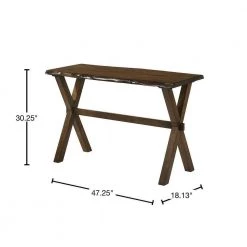 Coupla 48 in. Walnut Standard Rectangle Wood Console Table by Furniture of America -Furniture of America Sales Store walnut furniture of america console tables idf 4346s 40 1000