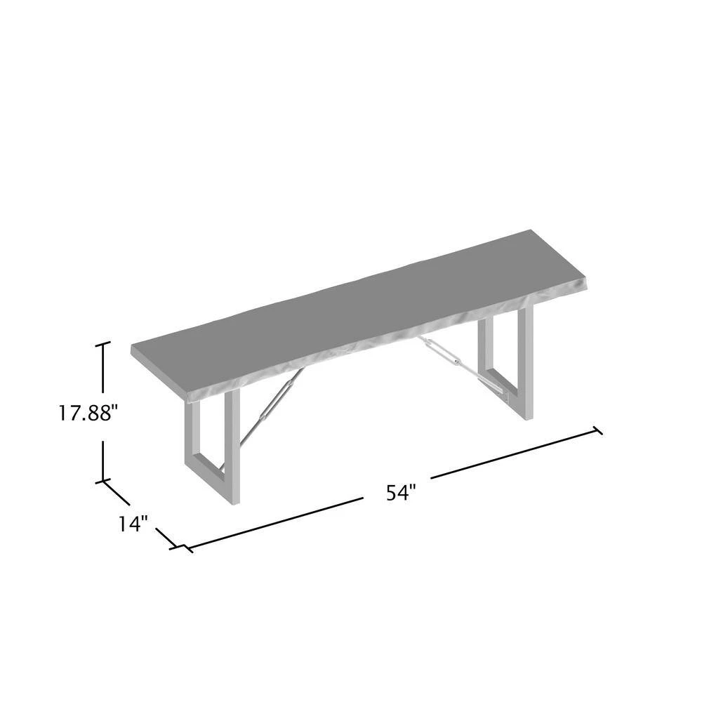 Jackson Walnut Wood Bench by Furniture of America 4 Jackson Walnut Wood Bench by Furniture of America - Image 4