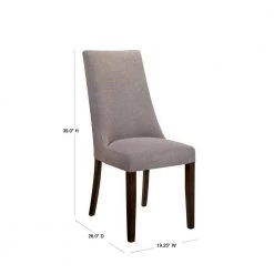 Justeen Gray Upholstered Dining Chairs (set of 2) by Furniture of America -Furniture of America Sales Store walnut furniture of america dining chairs idf 3114sc 40 1000