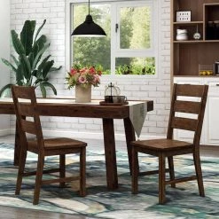 Jackson Walnut Wood Ladder Side Chairs (Set of 2) by Furniture of America 15 Jackson Walnut Wood Ladder Side Chairs (Set of 2) by Furniture of America -Furniture of America Sales Store walnut furniture of america dining chairs idf 3604sc 31 1000
