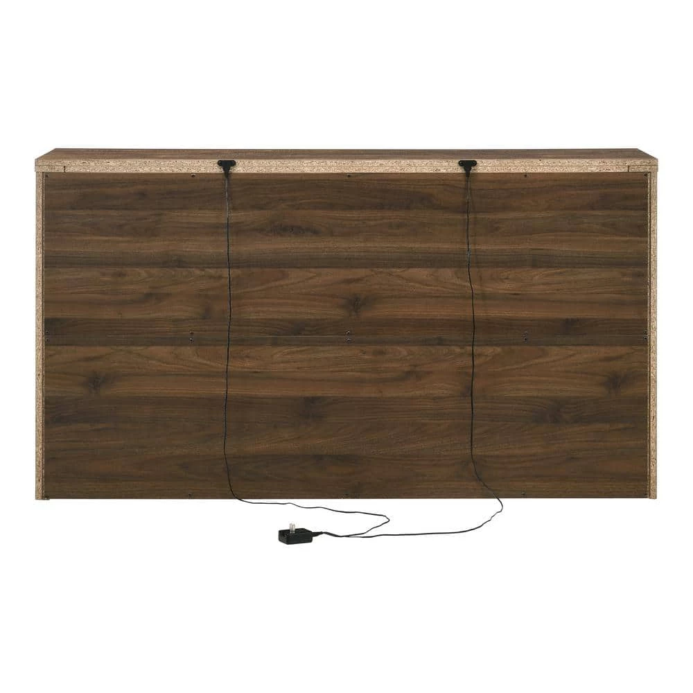 Jamson 6-Drawer Walnut Dresser (32.13 in. H X 58 in. W X 15.63 in. D) by Furniture of America 4 Jamson 6-Drawer Walnut Dresser (32.13 in. H X 58 in. W X 15.63 in. D) by Furniture of America - Image 4
