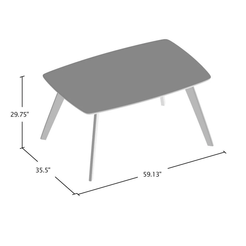 Cirez Walnut Dining Table by Furniture of America 4 Cirez Walnut Dining Table by Furniture of America - Image 4