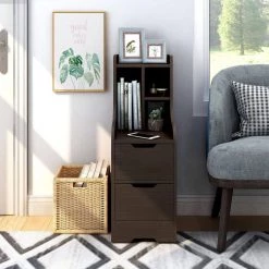 Forstberg 2-Drawer Walnut Nightstand (31.5 in. H x 11.5 in. W x 15.7 in. D) by Furniture of America 12 Forstberg 2-Drawer Walnut Nightstand (31.5 in. H x 11.5 in. W x 15.7 in. D) by Furniture of America -Furniture of America Sales Store walnut furniture of america nightstands hfw 2060c4 77 1000