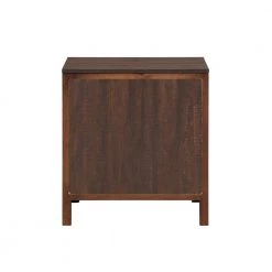 Barthonelle 2-Drawer Walnut Nightstand (25 in. H x 23 in. W x 17 in. D) by Furniture of America -Furniture of America Sales Store walnut furniture of america nightstands idf 7318wn n 4f 1000