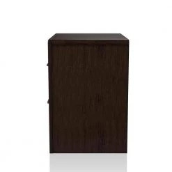 Caribou Walnut 2-Drawer Nightstand 24 in. H x 22 in. W x 16 in. D by Furniture of America -Furniture of America Sales Store walnut furniture of america nightstands idf 7917n 1f 1000