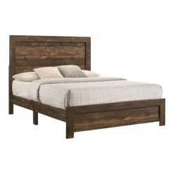 Jamson Brown Walnut Queen Panel Bed by Furniture of America
