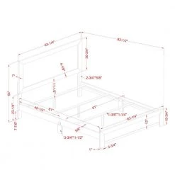 Jamson Brown Walnut Queen Panel Bed by Furniture of America -Furniture of America Sales Store walnut furniture of america panel beds idf 7124wn q 76 1000