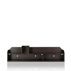 Rohan 63 in. Walnut Particle Board Floating TV Stand Fits TVs Up to 70 in. with Wall Mount Feature by Furniture of America