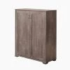 Lucile Walnut Oak Shoe Cabinet with 5-Shelves by Furniture of America