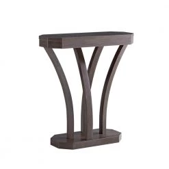 Cinque 44 in. Walnut Oak Standard Specialty Particle Board Console Table by Furniture of America