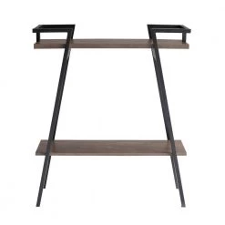 Tomfaul 31.25 in. Walnut Oak Rectangle Wood Console Table with 2 Shelves by Furniture of America -Furniture of America Sales Store walnut oak furniture of america console tables idi 213024 c3 1000