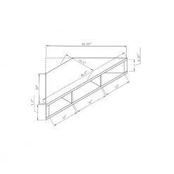 Emmeline 47 in. Walnut and Oak Particle Board Corner TV Stand Fits TVs Up to 52 in. with Cable Management by Furniture of America -Furniture of America Sales Store walnut oak furniture of america tv stands idi 182359 44 1000