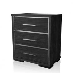 Magda 3-Drawer Warm Gray Nightstand by Furniture of America -Furniture of America Sales Store warm gray furniture of america nightstands idf 7589n 4f 1000