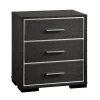 Magda 3-Drawer Warm Gray Nightstand by Furniture of America