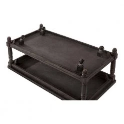 Polla 46 in. Weathered Gray Rectangle Wood Top 3-Piece Coffee Table Set by Furniture of America -Furniture of America Sales Store weathered gray furniture of america coffee tables idf 4540 3pk 44 1000