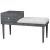 Belwood Gray Bench with Drawer (24 in. H X 40 in. W X 18.13 in. D) by Furniture of America
