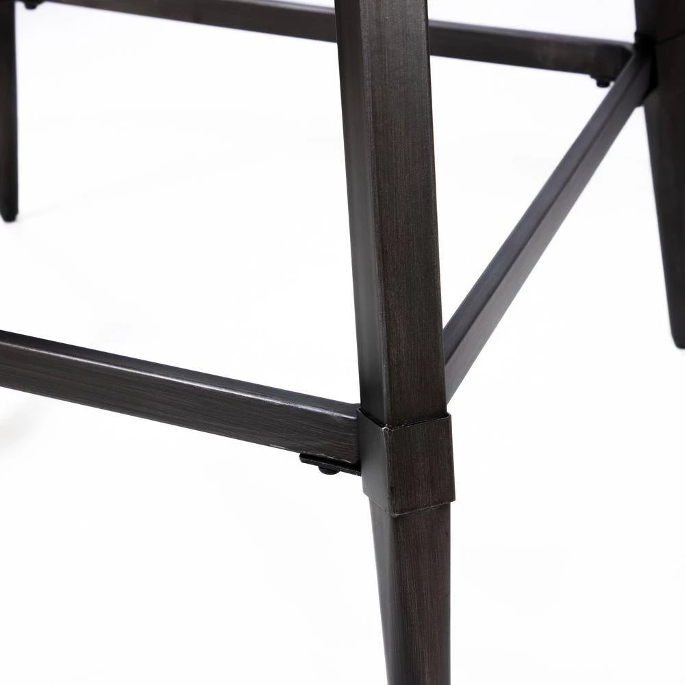 Stubben 45 in. Round Weathered Gray Counter Dining Table by Furniture of America 8 Stubben 45 in. Round Weathered Gray Counter Dining Table by Furniture of America - Image 8