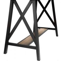 Arcadiance 47.25 in. Rectangle Weathered Medium Oak and Black Wood Counter Height Dining Table (Seats 4) by Furniture of America 11 Arcadiance 47.25 in. Rectangle Weathered Medium Oak and Black Wood Counter Height Dining Table (Seats 4) by Furniture of America -Furniture of America Sales Store weathered medium oak and black furniture of america kitchen dining tables idf 3415pt 4f 1000