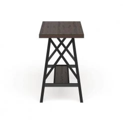 Arcadiance 47.25 in. Rectangle Weathered Medium Oak and Black Wood Counter Height Dining Table (Seats 4) by Furniture of America 10 Arcadiance 47.25 in. Rectangle Weathered Medium Oak and Black Wood Counter Height Dining Table (Seats 4) by Furniture of America -Furniture of America Sales Store weathered medium oak and black furniture of america kitchen dining tables idf 3415pt c3 1000