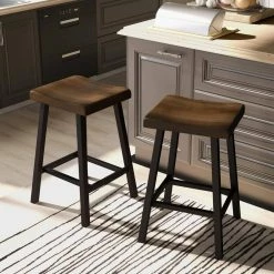 Arcadiance 24.13 in. Weathered Oak and Black Metal Counter Height Stools (Set of 2) by Furniture of America -Furniture of America Sales Store weathered oak and black furniture of america bar stools idf 3415pc 31 1000