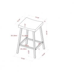 Arcadiance 24.13 in. Weathered Oak and Black Metal Counter Height Stools (Set of 2) by Furniture of America -Furniture of America Sales Store weathered oak and black furniture of america bar stools idf 3415pc 76 1000