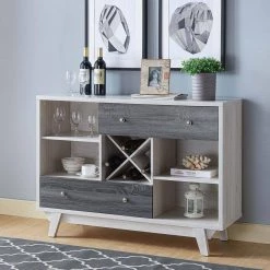 Matilda Weathered Oak and Gray Buffet Server with Drawers by Furniture of America 15 Matilda Weathered Oak and Gray Buffet Server with Drawers by Furniture of America -Furniture of America Sales Store weathered oak and gray furniture of america sideboards buffet tables idi 192587 31 1000