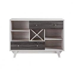 Matilda Weathered Oak and Gray Buffet Server with Drawers by Furniture of America