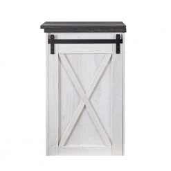 Arlo 37 in. H Weathered Oak Expanding Bar Table With Sliding Barn Door by Furniture of America -Furniture of America Sales Store weathered oak furniture of america bar tables idi 192586 1f 1000