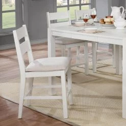 Goss White Counter Height Dining Chair (Set of 2) by Furniture of America 10 Goss White Counter Height Dining Chair (Set of 2) by Furniture of America -Furniture of America Sales Store weathered white furniture of america dining chairs idf 3882pc 44 1000