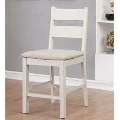 Goss White Counter Height Dining Chair (Set of 2) by Furniture of America 8 Goss White Counter Height Dining Chair (Set of 2) by Furniture of America -Furniture of America Sales Store weathered white furniture of america dining chairs idf 3882pc c3 1000