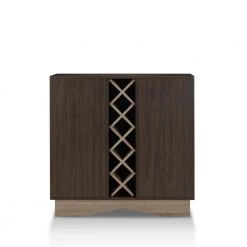 Passi 16-Bottle Wenge Wine Cabinet by Furniture of America -Furniture of America Sales Store wenge furniture of america bar cabinets ynj 1971c24 c3 1000