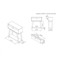 Blethenston 31.5 in. Wenge Rectangle Wood Console Table with 1-Shelf by Furniture of America 12 Blethenston 31.5 in. Wenge Rectangle Wood Console Table with 1-Shelf by Furniture of America -Furniture of America Sales Store wenge furniture of america console tables ynj 1999c24 76 1000