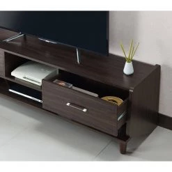 Penelope 71 in. Wenge Wood TV Stand with 2-Drawer Fits TVs Up to 80 in. with Cable Management by Furniture of America -Furniture of America Sales Store wenge furniture of america tv stands ynj 18804c24 fa 1000