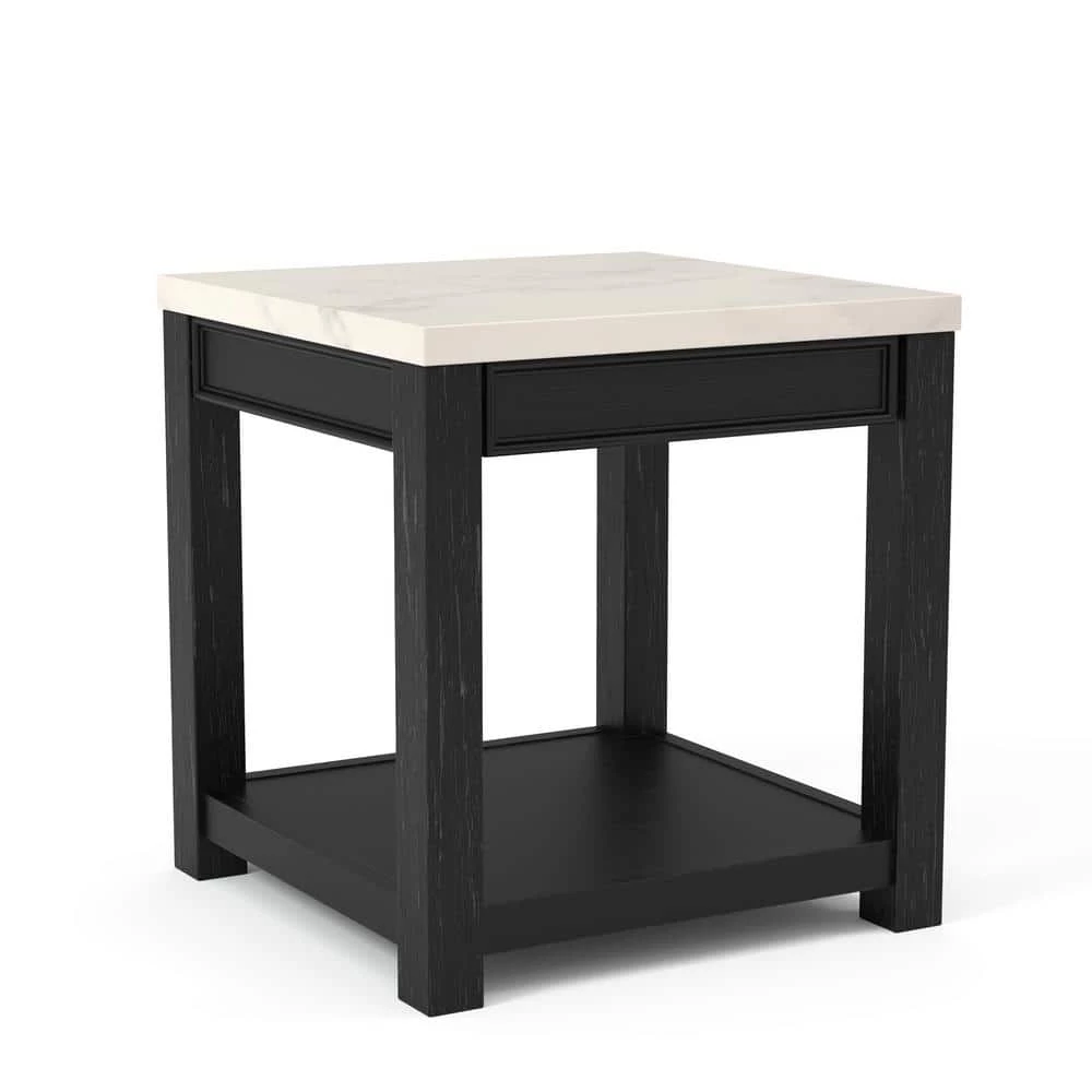Dashneil White and Antique Black End Table by Furniture of America 5 Dashneil White and Antique Black End Table by Furniture of America - Image 5