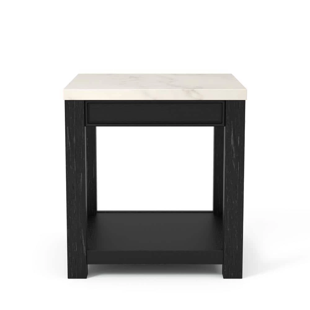 Dashneil White and Antique Black End Table by Furniture of America 2 Dashneil White and Antique Black End Table by Furniture of America - Image 2