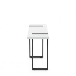 Harlene 48 in. White/Black Standard Rectangle Wood Console Table by Furniture of America -Furniture of America Sales Store white and black furniture of america console tables idf 4403s 4f 1000