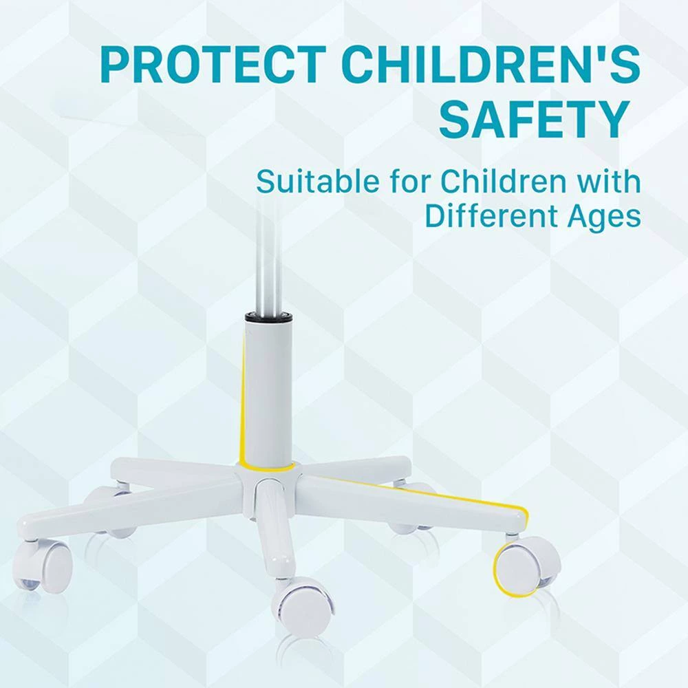 Rowan White and Blue Ergonomic Youth Computer Chair by Furniture of America 4 Rowan White and Blue Ergonomic Youth Computer Chair by Furniture of America - Image 4