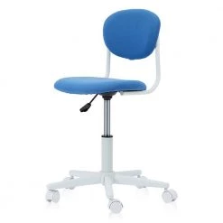 Rowan White and Blue Ergonomic Youth Computer Chair by Furniture of America