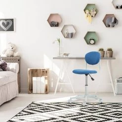 Rowan White and Blue Ergonomic Youth Computer Chair by Furniture of America 9 Rowan White and Blue Ergonomic Youth Computer Chair by Furniture of America -Furniture of America Sales Store white and blue furniture of america kids chairs idf 603919 c3 1000