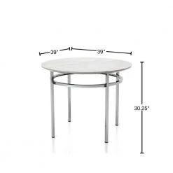 Clay White and Chrome Dining Table by Furniture of America 12 Clay White and Chrome Dining Table by Furniture of America -Furniture of America Sales Store white and chrome furniture of america kitchen dining tables idf 3797rt 40 1000