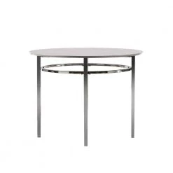 Clay White and Chrome Dining Table by Furniture of America