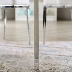 Clay White and Chrome Dining Table by Furniture of America 18 Clay White and Chrome Dining Table by Furniture of America -Furniture of America Sales Store white and chrome furniture of america kitchen dining tables idf 3797rt 76 1000