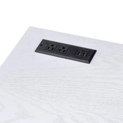 Hatley Writing Desk With 2-Drawers by Furniture of America -Furniture of America Sales Store white and copper plating furniture of america writing desks idf dk5681wh 44 1000