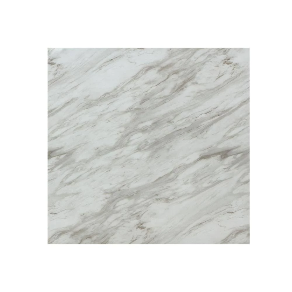 Steffingham 42 in. Square White and Espresso Faux Marble Top with Wood Frame (Seats 4) by Furniture of America 4 Steffingham 42 in. Square White and Espresso Faux Marble Top with Wood Frame (Seats 4) by Furniture of America - Image 4