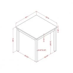 Steffingham 42 in. Square White and Espresso Faux Marble Top with Wood Frame (Seats 4) by Furniture of America 10 Steffingham 42 in. Square White and Espresso Faux Marble Top with Wood Frame (Seats 4) by Furniture of America -Furniture of America Sales Store white and espresso furniture of america kitchen dining tables idf 3457wh pt 76 1000