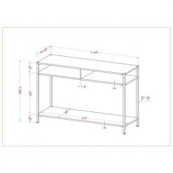 Huntz 47.75 in. White and Gold Coating Rectangle Wood Console Table by Furniture of America -Furniture of America Sales Store white and gold coating furniture of america console tables idf ac382wh 76 1000