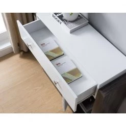 Milanne 37.5 in. Rectangle Wood Console Table with 1-Shelf by Furniture of America 10 Milanne 37.5 in. Rectangle Wood Console Table with 1-Shelf by Furniture of America -Furniture of America Sales Store white and gray furniture of america console tables idi 161843 1f 1000