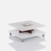 Jessa 32 in. White Medium Rectangle Wood Coffee Table with Shelf by Furniture of America